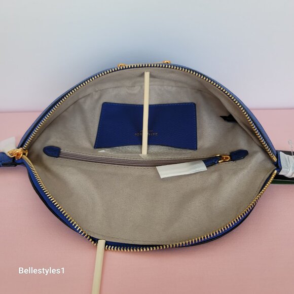 KATE SPADE Belt Bag Gramercy Medium Pebbled Leather – Blueberry color ⭐ - Picture 12 of 16